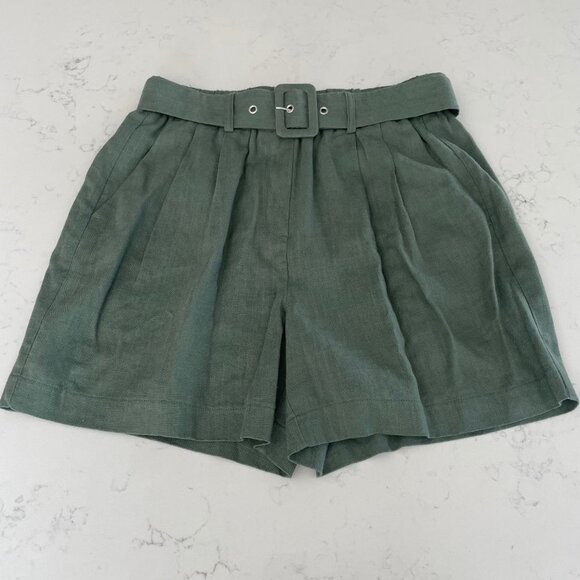 Vero Moda Vmamelia Hi Waist Pull On Lined Shorts Laurel Wreath Green Sz 6 NWT - Picture 4 of 13